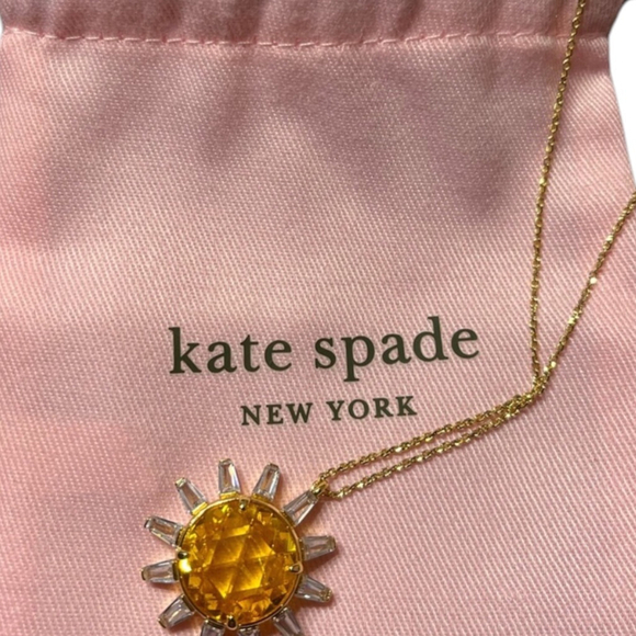 Kate Spade Jewelry - Women Kate Spade Gold Sunburst Statement Necklace OS